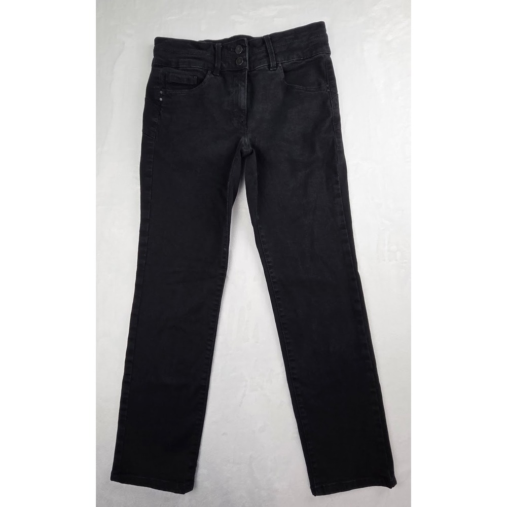 Next Denim Jeans Womens 12P Blue Bootcut Mid Rise Stretch 1816-13 Excellent